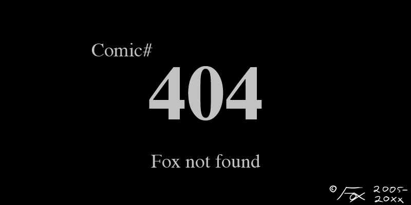 Error 404 – Fox not found